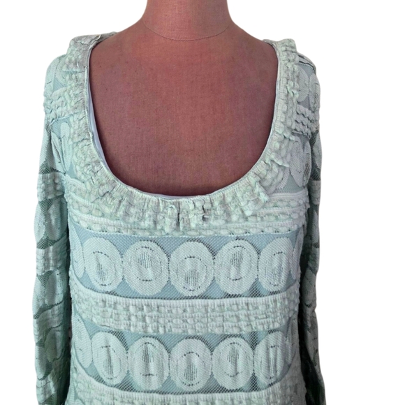 Sundance Willow Spa Lace Long Sleeve Modest Round Neck Maxi Dress Size P XL - Picture 8 of 14